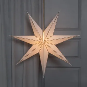 Nicolas Stor Adventsstjärna 80 cm - Jullampa i papper - Vit - Inredning - Julpynt & helgdekoration - Julpynt & juldekoration