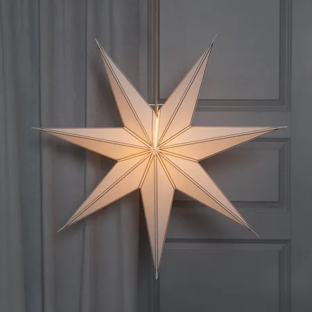 Nicolas Stor Adventsstjärna 80 cm - Jullampa i papper - Vit - Inredning - Julpynt & helgdekoration - Julpynt & juldekoration