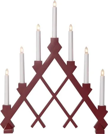 Rut Ljusstake 43 cm, röd