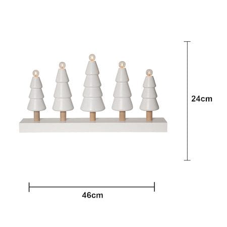 Skog Ljusstake 46 cm - vit med ofärgade stammar - Inredning - Julpynt & helgdekoration - Julpynt & juldekoration
