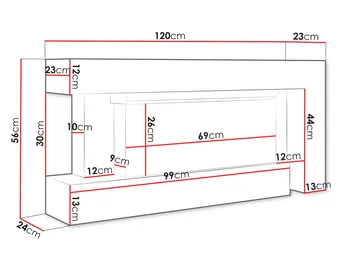 Morvyn Elektrisk Eldstad 120 cm - Inredning - Kaminer - Kamin utan skorsten - Elkaminer
