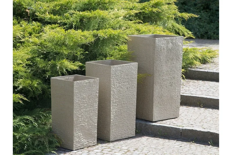 Gaza Kruka 35 cm - Beige - Trädgård & spabad - Trädgårdsskötsel - Odling - Planteringskärl & blomkruka - Stor blomkruka