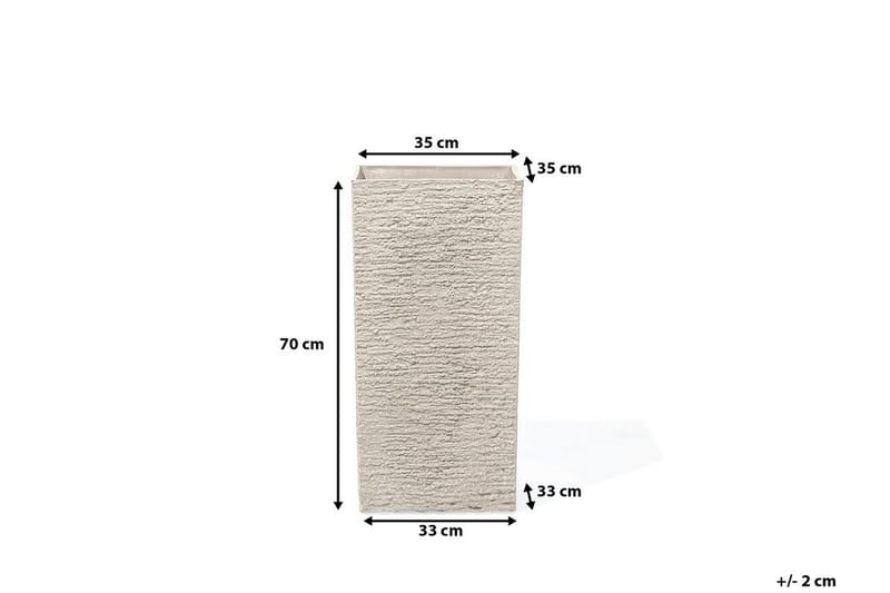Gaza Kruka 35 cm - Beige - Trädgård & spabad - Trädgårdsskötsel - Odling - Planteringskärl & blomkruka - Stor blomkruka