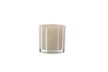 Glora Ljuslykta 10x10 cm - Beige - Inredning - Ljus & dofter - Ljusstake & ljuslykta