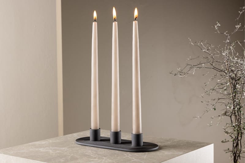 Dian Ljusstake 10,5x4 cm - Svart - Inredning - Ljus & dofter - Ljusstake & ljuslykta - Kandelaber & bordsljusstake