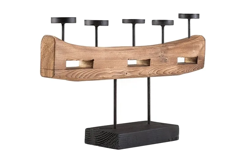 Guatemala Ljusstake 36 cm, Trä/Natur
