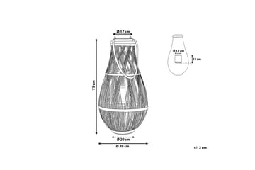 Tonga Lykta 39 cm - Vit - Inredning - Ljus & dofter - Ljusstake & ljuslykta