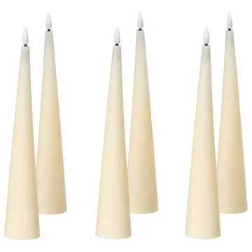 LED-ljus Aurum Set med 6 - Vit - Inredning - Julpynt & helgdekoration - Julpynt & juldekoration - Julljus