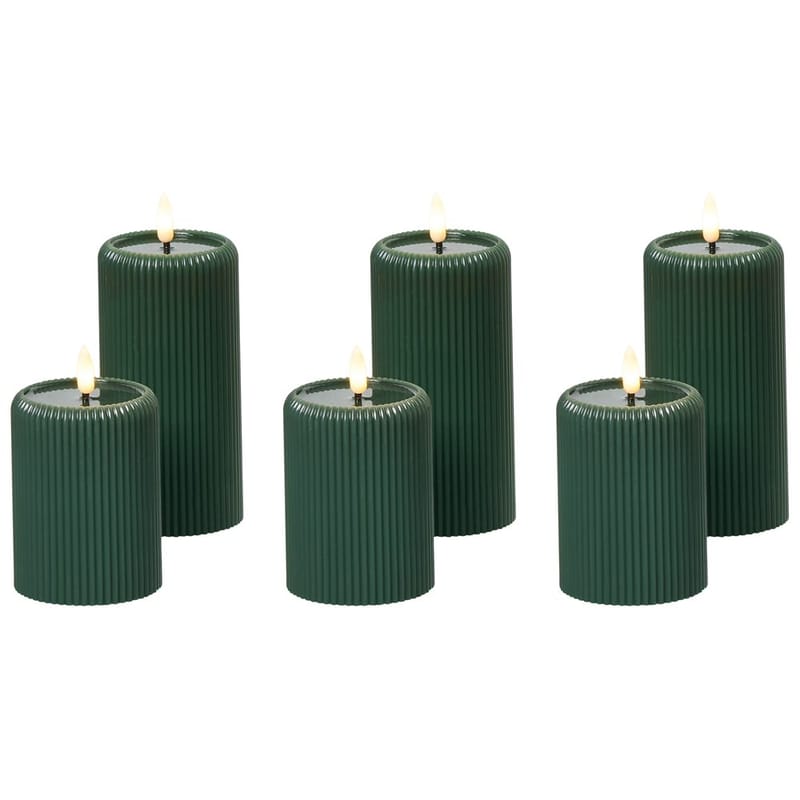 LED-ljus Noisette Set med 6, Grön
