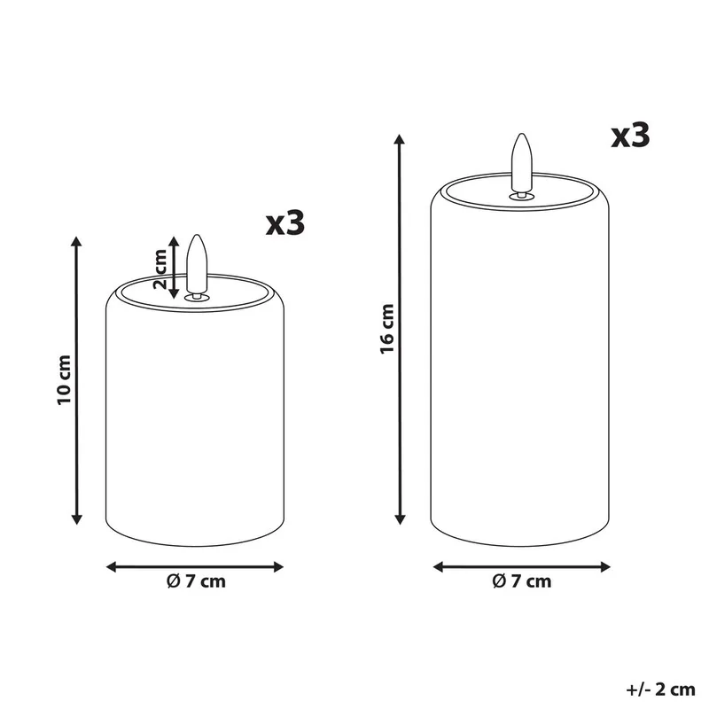 LED-ljus Noisette Set med 6 - Vit - Inredning - Julpynt & helgdekoration - Julpynt & juldekoration - Julljus