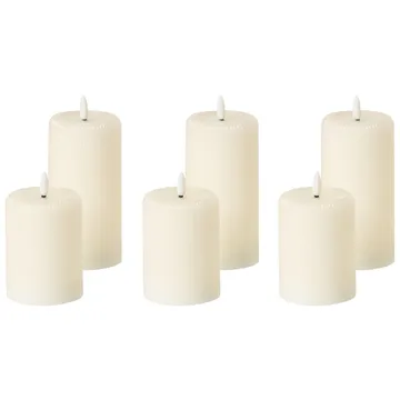 LED-ljus Noisette Set med 6 - Vit - Inredning - Julpynt & helgdekoration - Julpynt & juldekoration - Julljus