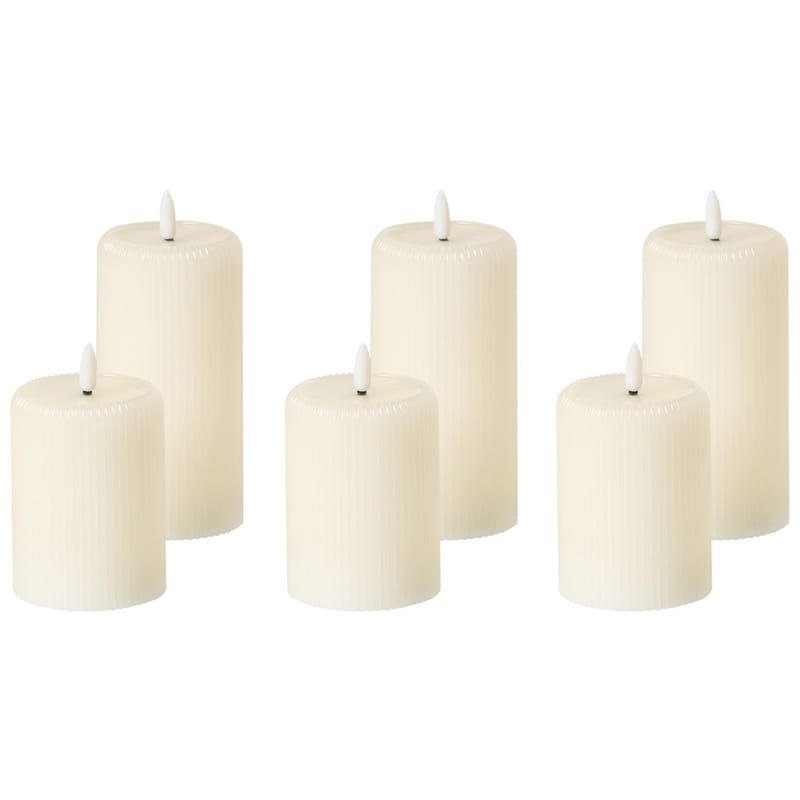 LED-ljus Noisette Set med 6 - Vit - Inredning - Julpynt & helgdekoration - Julpynt & juldekoration - Julljus