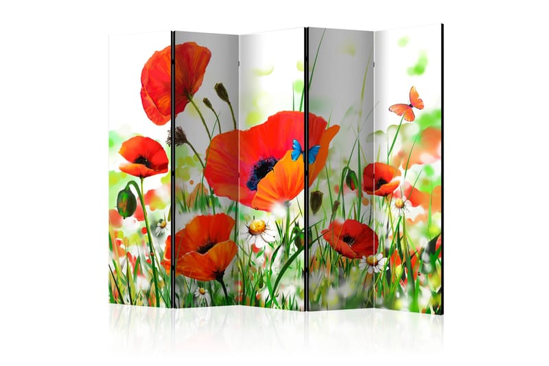 Rumsavdelare Country Poppies II 225x172 cm, Artgeist sp. z o. o.