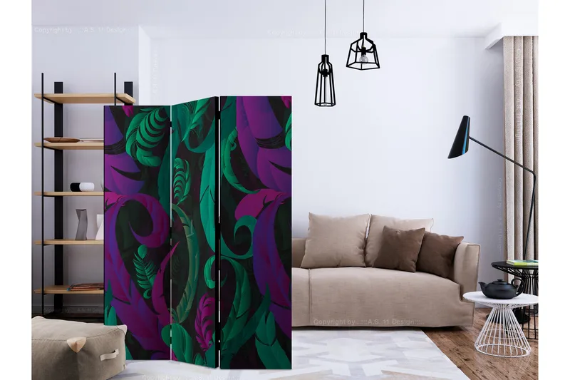 Rumsavdelare Dance of Feathers 135x172 cm - Artgeist sp. z o. o. - Inredning - Rumsavdelare - Vikskärm