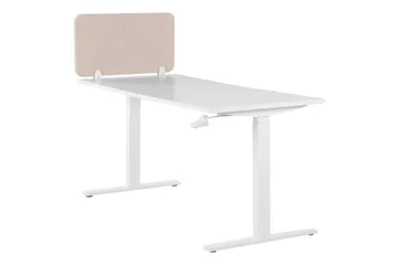 Skiljevägg för skrivbord Wally Beige, 72x2x40 cm - Beige, 72x2x40 cm - Inredning - Rumsavdelare - Skärmvägg