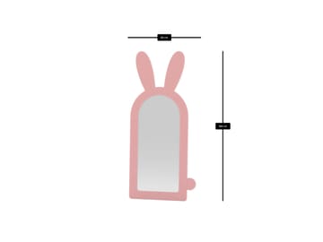 Devik Golvspegel 180 cm - Rosa - Inredning - Speglar - Helkroppsspegel