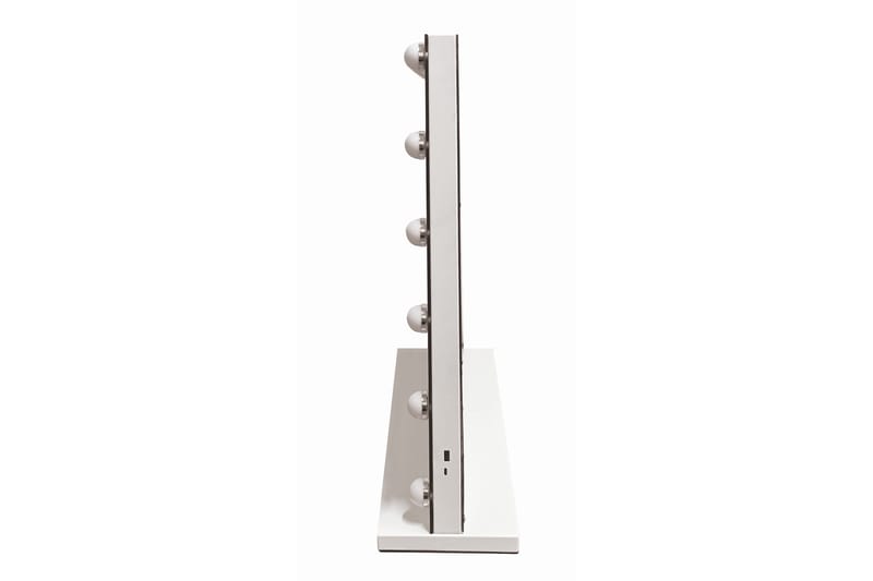 Glow Stor sminkspegel 80 cm med belysning lampor - Hollywood spegel med USB-laddning - Vit - Inredning - Speglar - Spegel med belysning