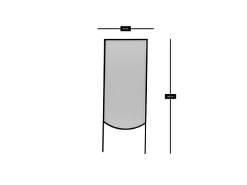 Linor Golvspegel 70x180 cm - Svart - Inredning - Speglar - Helkroppsspegel