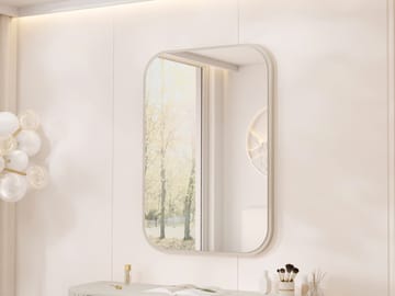 Maggio Vägghängd spegel 68 cm - beige - Inredning - Speglar - Väggspegel
