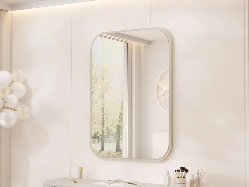 Maggio Vägghängd spegel 68 cm - beige - Inredning - Speglar - Väggspegel