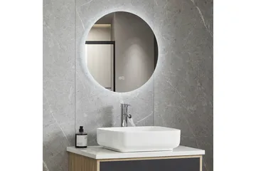 Badrumsspegel Rund 80 cm med LED-belysning och anti-fog - Lyfco - Inredning - Speglar - Spegel med belysning