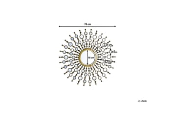 Blois Spegel 70 cm - Guld - Inredning - Speglar - Väggspegel