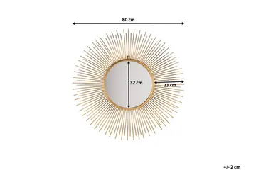 Cilly Spegel 76 cm - Guld - Inredning - Speglar - Väggspegel