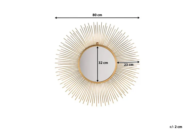 Cilly Spegel 76 cm - Guld - Inredning - Speglar - Väggspegel
