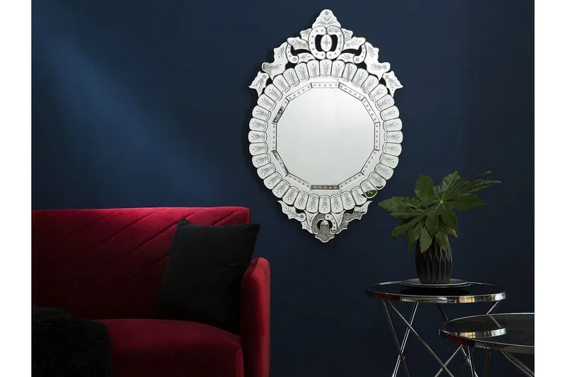 Craon Spegel 67 cm, Silver