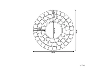 Labrit Spegel 90 cm - Guld - Inredning - Speglar - Väggspegel