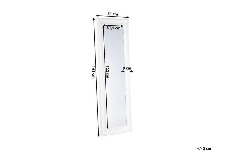 Lunel Spegel 51 cm - Vit - Inredning - Speglar - Väggspegel