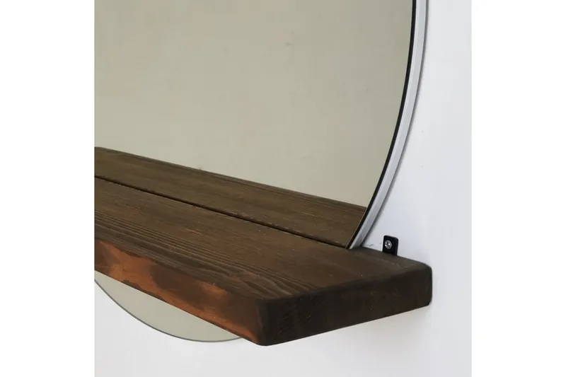 Marmol Dekorationsspegel 70 cm - Valnöt - Inredning - Speglar - Väggspegel