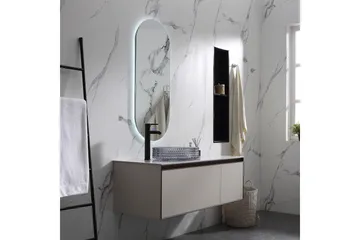 Olivia Oval LED-spegel med antifog-funktion 45x110cm Silver - Lyfco - Inredning - Speglar - Väggspegel