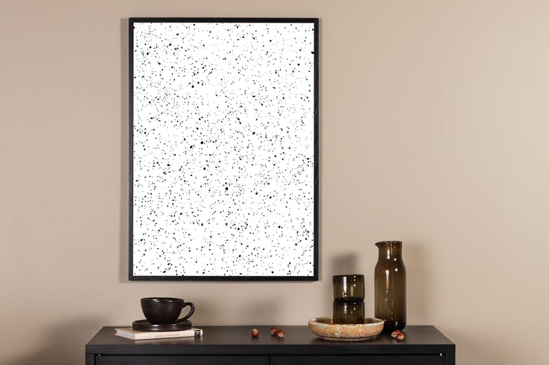 Poster - Dots - 50x70, Vit