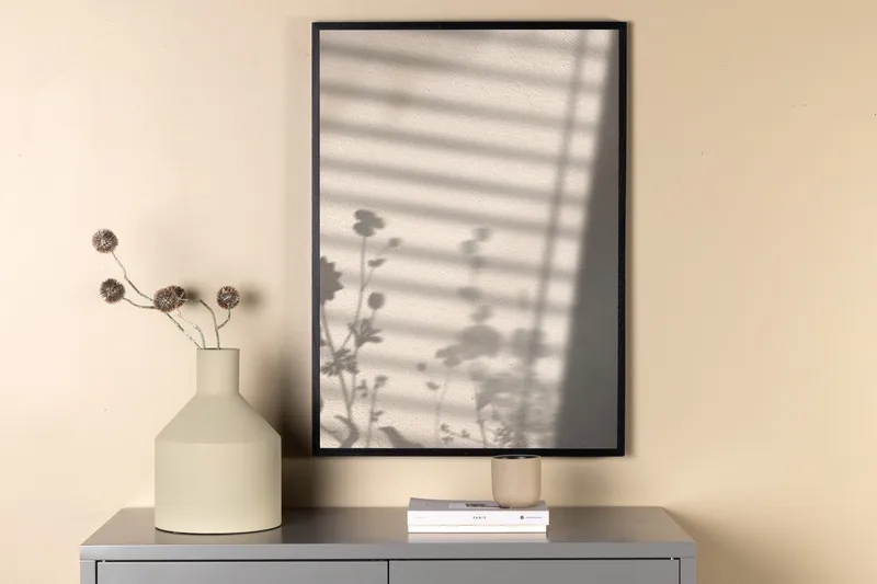 Poster Flower Shadow 50x70 cm - Vit - Inredning - Tavlor & konst - Posters & prints