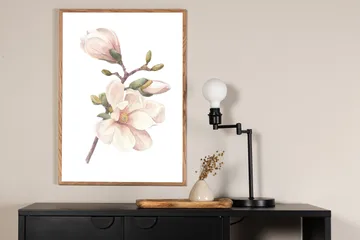 Poster Hand made 30x40 cm - Rosa/Vit - Inredning - Tavlor & konst - Posters & prints