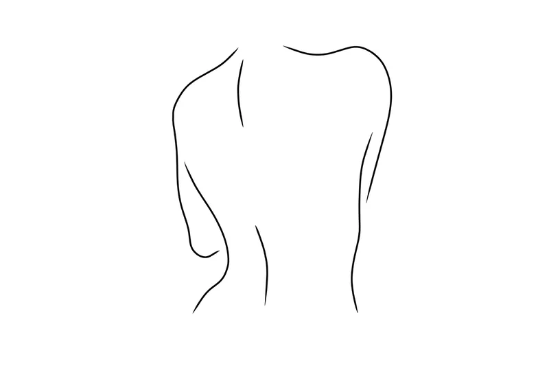 Poster Women 50x70 cm, Svart/Vit