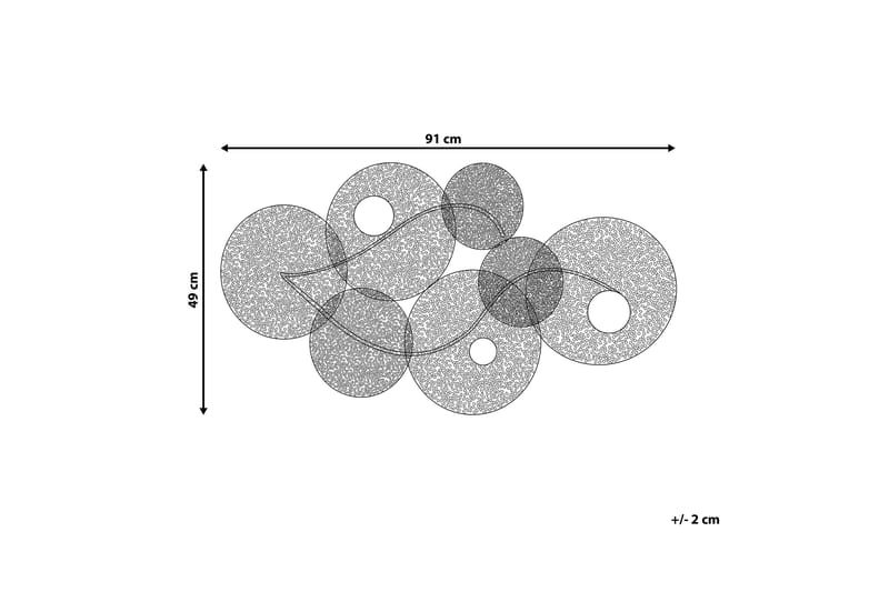 Rubidium Väggdekoration Med Snäckor 91 cm - Grön - Inredning - Väggdekor - Skylt - Plåtskyltar