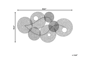 Rubidium Väggdekoration Med Snäckor 91 cm - Grön - Inredning - Väggdekor - Skylt - Plåtskyltar