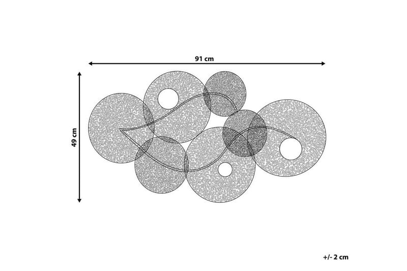 Rubidium Väggdekoration Med Snäckor 91 cm - Grön - Inredning - Väggdekor - Skylt - Plåtskyltar