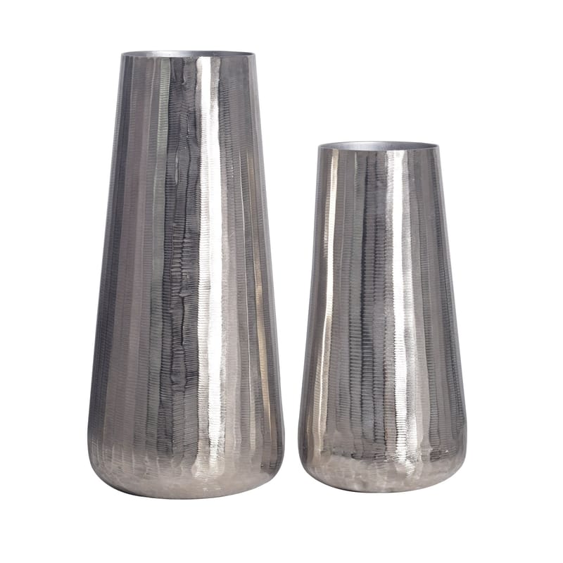 Daleri Vas 45 cm Set om 2, Silverfärgad