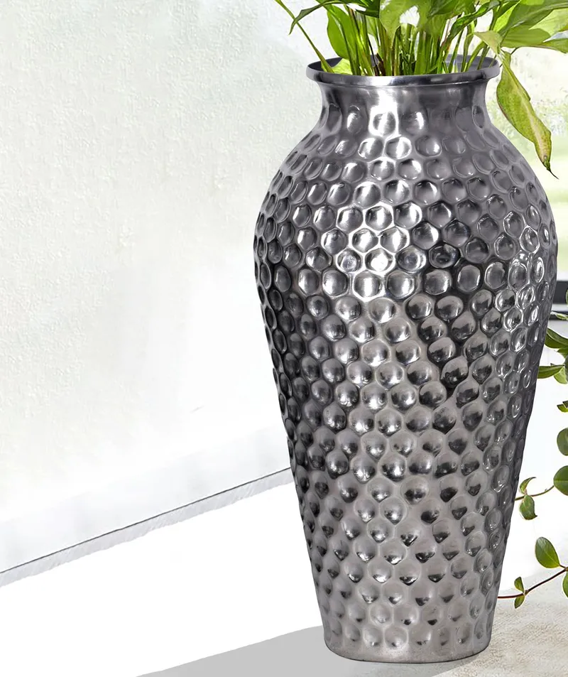 Dalilo Vas 51 cm Set om 2 - Silverfärgad - Inredning - Vas