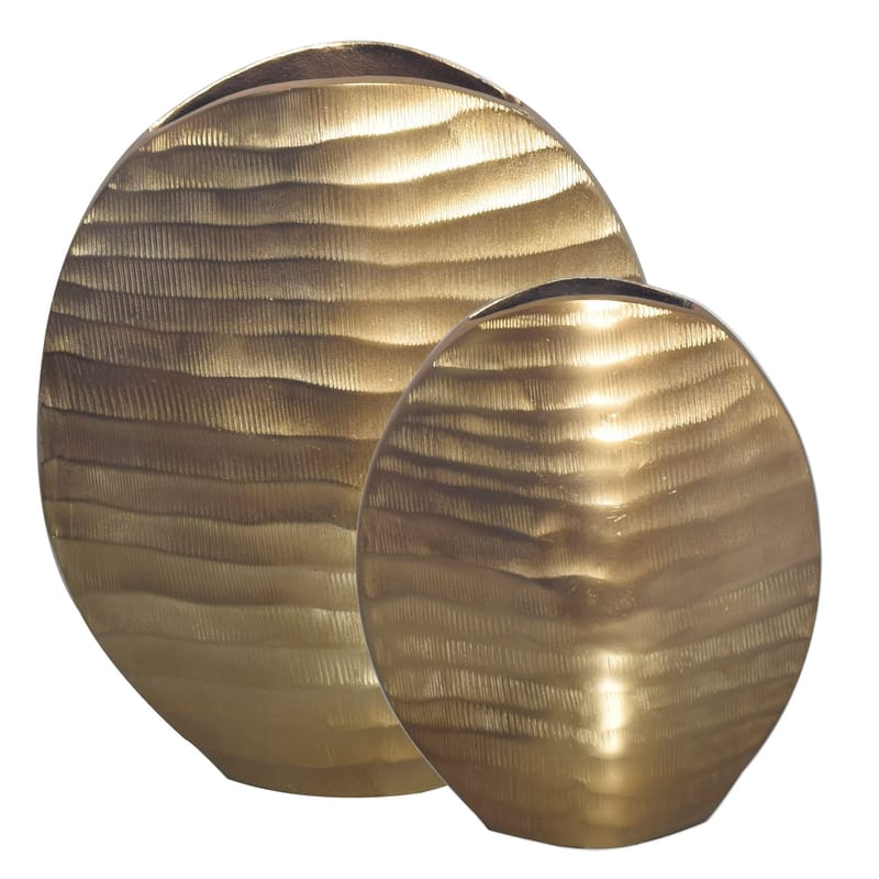 Dalira Vas 31 cm Set om 2 - Guldfärgad - Inredning - Vas