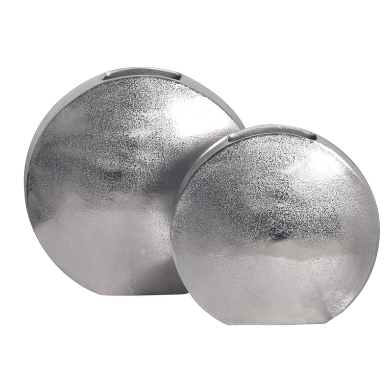 Dalora Vas 34 cm Set om 2, Silverfärgad