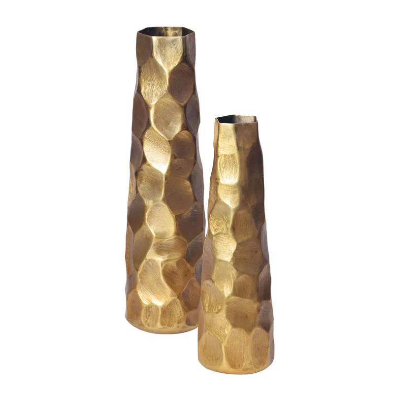 Daluna Vas 49 cm Set om 2, Guldfärgad