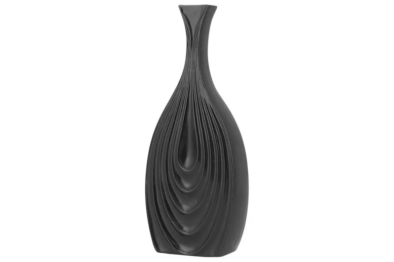 Dekorationsvas Thapsus Svart, 16x4x39 cm - Svart, 16x4x39 cm - Inredning - Vas