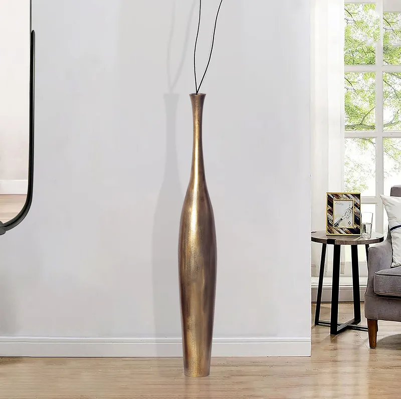 Isloren Vas 100 cm - Guldfärgad - Inredning - Vas