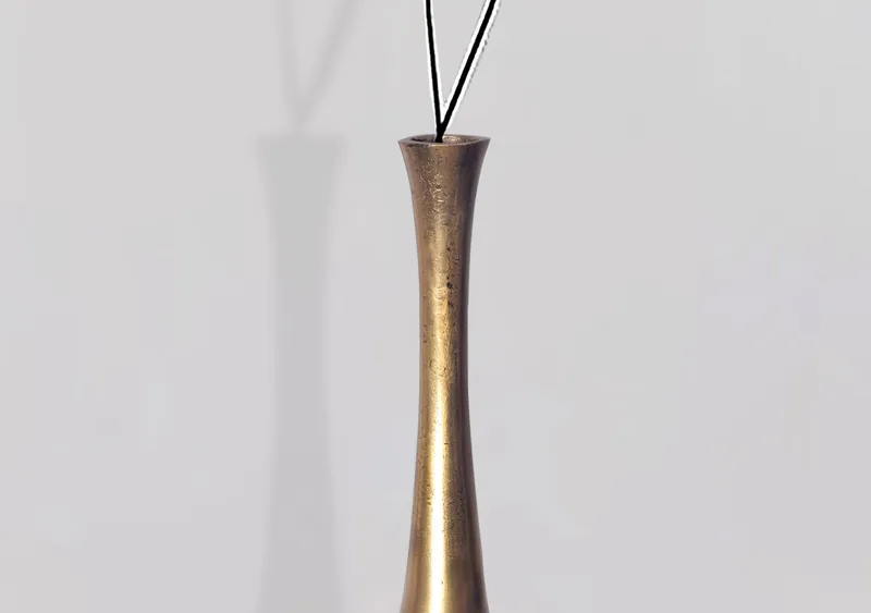 Isloren Vas 100 cm - Guldfärgad - Inredning - Vas