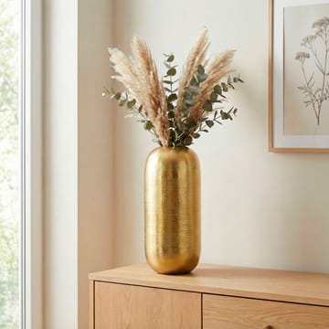 Korva Golvvas 45 cm i aluminium - Guld - Inredning - Vas