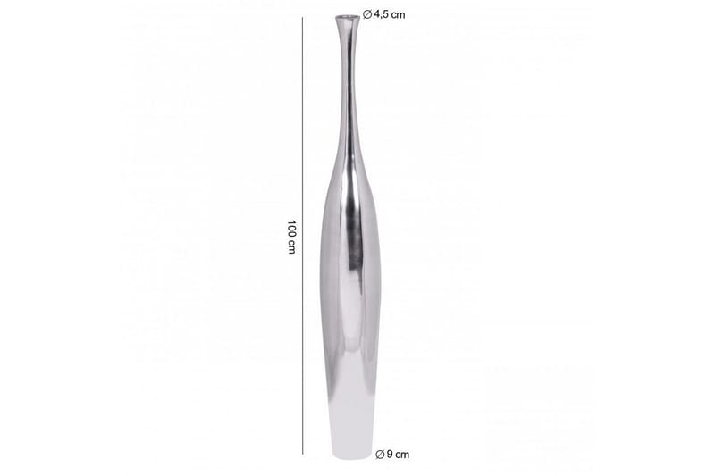 Vas Wohnling polerad aluminiumgjutning, modern stil 100 cm - 100 cm - Inredning - Vas